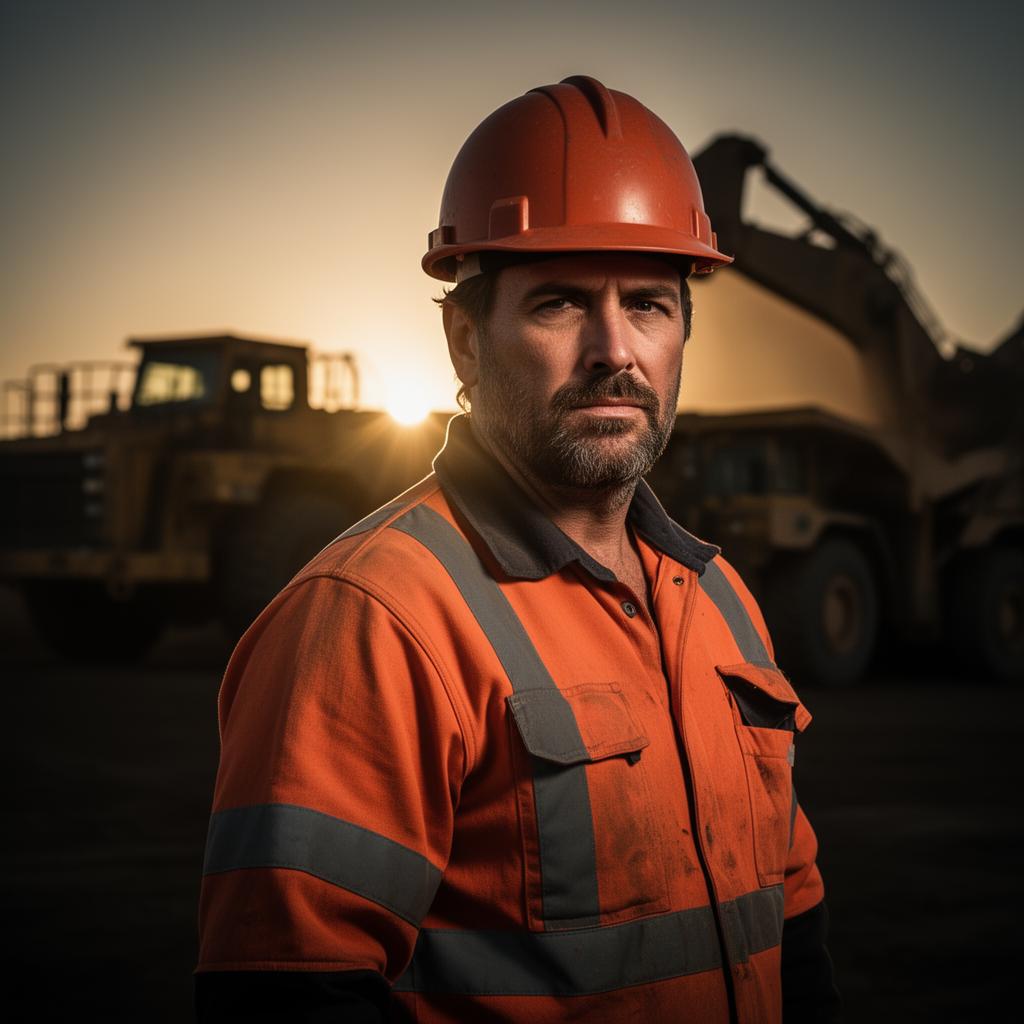 Industrial worker portrait